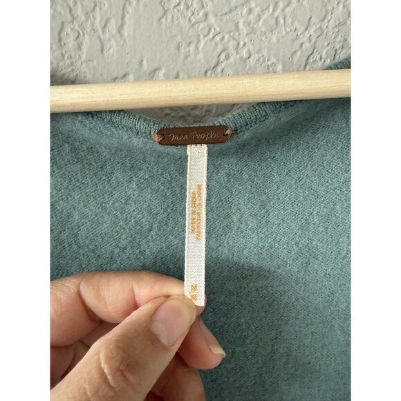 Free People Lambs wool and Angora Flutter Sleeve Babydoll Top - Picture 5 of 8